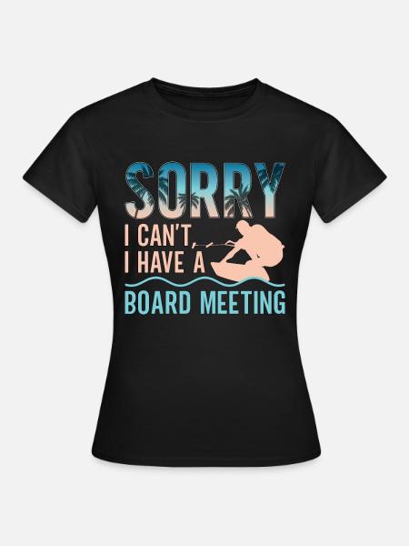 Wakeboard Wakeboarder Wake Wakeboarding Gift - Women's T-Shirt - black