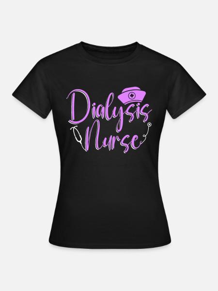 Dialysetechniker Nephrologie Dialyse Geschenk - Frauen T-Shirt - Schwarz