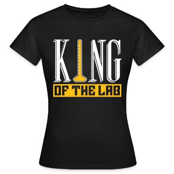 Lab Technician Lab King Science Gift - Women's T-Shirt - black - Front - AI Model Female 172 dark (172cm)