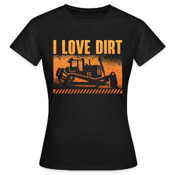 Excavatrice Bulldozer Travailleur de la construction Bulldozer Cadeau - T-shirt Femme - noir - Devant - AI Model Female 172 dark (172cm)