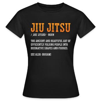 Jiu Jitsu Sports de combat Combat Fighter Combat - T-shirt Femme - noir - Devant - AI Model Female 172 dark (172cm)