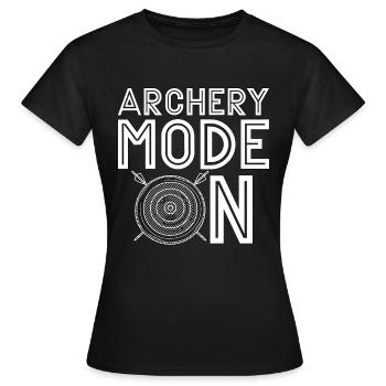 Mode tir à l’arc sur Arbalète Tir Bowhunter Archer - T-shirt Femme - noir - Devant - AI Model Female 172 dark (172cm)