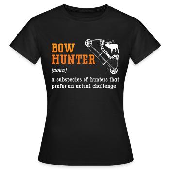 Bowhunting A Hunters That Target Longbow Bowhunter - Frauen T-Shirt - Schwarz - Vorne - AI Model Female 172 dark (172cm)