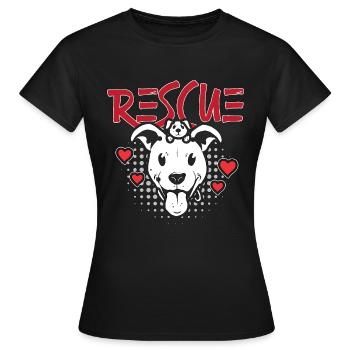 Sauvetage d’animaux Refuge pour animaux Sauveteur d’animaux - T-shirt Femme - noir - Devant - AI Model Female 172 dark (172cm)