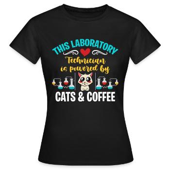 Technicien de laboratoire Ce technicien de laboratoire médical - T-shirt Femme - noir - Devant - AI Model Female 172 dark (172cm)