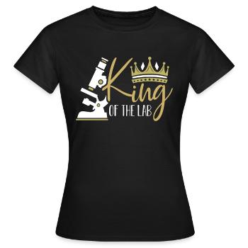 Lab Technician King Of The Lab Healthcare Science - Women's T-Shirt - black - Front - AI Model Female 172 dark (172cm)