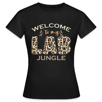Technicien de laboratoire Bienvenue dans mon laboratoire clinique - T-shirt Femme - noir - Devant - AI Model Female 172 dark (172cm)