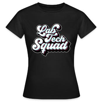 Technicien de laboratoire Laboratoire technique Laboratoire clinique - T-shirt Femme - noir - Devant - AI Model Female 172 dark (172cm)