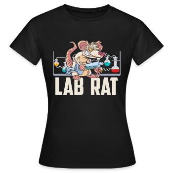 Technicien de laboratoire Laboratoire de science des rats Laboratoire clinique - T-shirt Femme - noir - Devant - AI Model Female 172 dark (172cm)