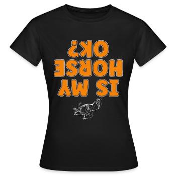 Le saut d’obstacles est mon cheval Ok Equine Saut d’obstacles - T-shirt Femme - noir - Devant - AI Model Female 172 dark (172cm)