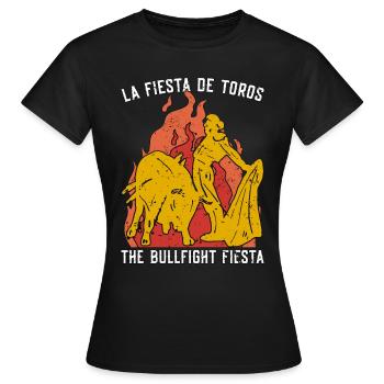 La tauromachie La Fiesta De Toros aime le clown de rodéo - T-shirt Femme - noir - Devant - AI Model Female 172 dark (172cm)