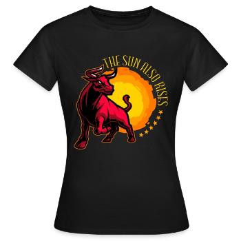 La tauromachie Le soleil se lève aussi Rodéo Bullero - T-shirt Femme - noir - Devant - AI Model Female 172 dark (172cm)