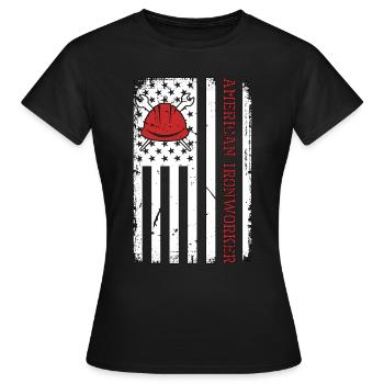 Ferronnier Américain Soudeur Soudeur Serrurier - T-shirt Femme - noir - Devant - AI Model Female 172 dark (172cm)