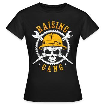 Ferronnier Raising Gang Weld Serrurier Ferronniers - T-shirt Femme - noir - Devant - AI Model Female 172 dark (172cm)