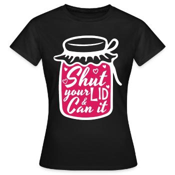 Conserves Fermez votre couvercle et pouvez-le Homesteader Canner - T-shirt Femme - noir - Devant - AI Model Female 172 dark (172cm)