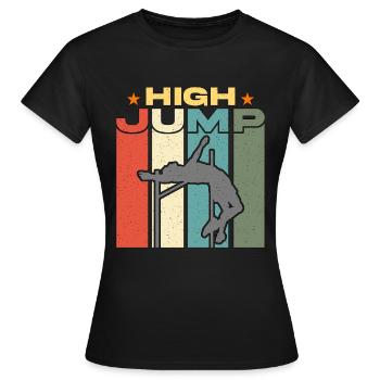 Saut en hauteur Saut en hauteur Saut à la perche Saut en hauteur - T-shirt Femme - noir - Devant - AI Model Female 172 dark (172cm)
