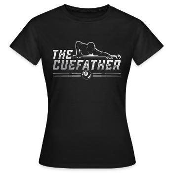 Cue Sports The Cuefather Loves Snooker Pool Player - Frauen T-Shirt - Schwarz - Vorne - AI Model Female 172 dark (172cm)