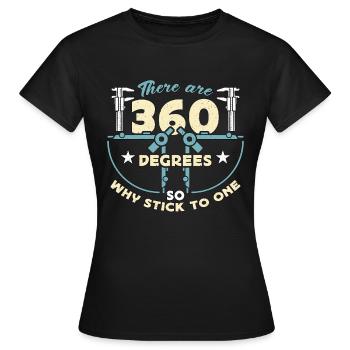 Architecture There Are 360 Degrees Architectural - Women's T-Shirt - black - Front - AI Model Female 172 dark (172cm)