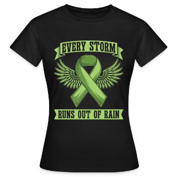 Mental Health Every Storm Runs Out Health Care - Frauen T-Shirt - Schwarz - Vorne - AI Model Female 172 dark (172cm)