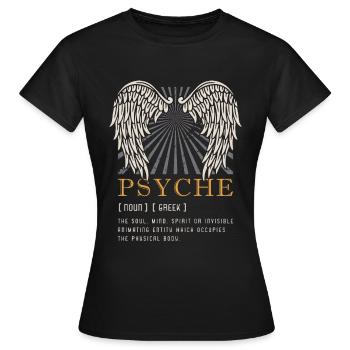 Mythologie grecque Psyché L’âme Anciens dieux - T-shirt Femme - noir - Devant - AI Model Female 172 dark (172cm)