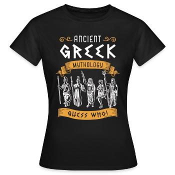 Mythologie grecque Mythologie grecque antique Histoire - T-shirt Femme - noir - Devant - AI Model Female 172 dark (172cm)