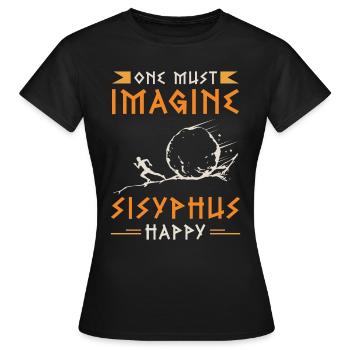 Mythologie grecque Il faut imaginer la mythologie Dieux - T-shirt Femme - noir - Devant - AI Model Female 172 dark (172cm)