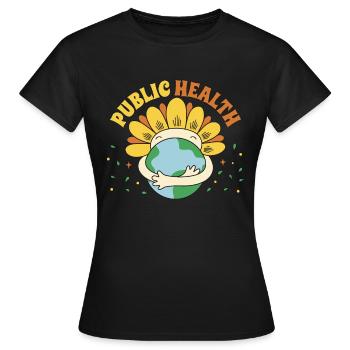 Épidémiologiste en santé publique Infirmières Agents de santé - T-shirt Femme - noir - Devant - AI Model Female 172 dark (172cm)
