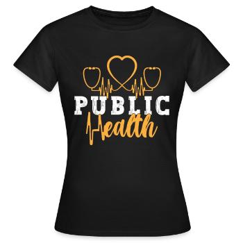 Virologue en santé publique Infirmière en soins de santé - T-shirt Femme - noir - Devant - AI Model Female 172 dark (172cm)