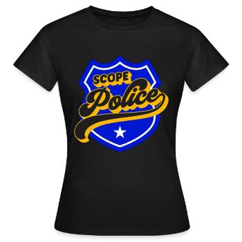 Project Management Scope Police Loves Team Manager - Women's T-Shirt - black - Front - AI Model Female 172 dark (172cm)