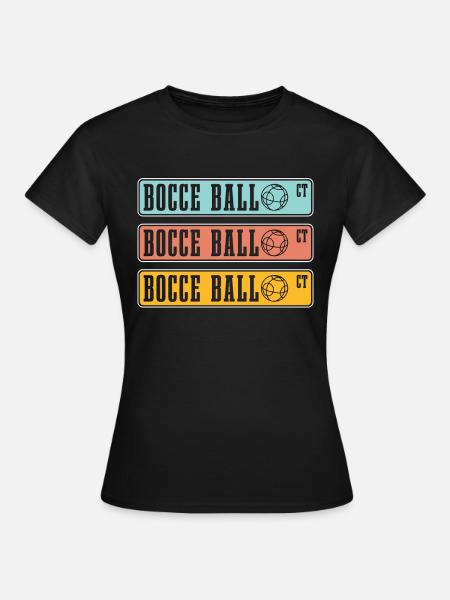 Pétanque Joueur de pétanque Joueur de pétanque Ensemble de boules - T-shirt Femme - noir