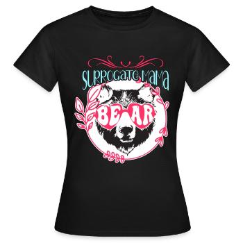 Maternité de substitution Maternité de substitution Mama Sensibilisation à l’infertilité - T-shirt Femme - noir - Devant - AI Model Female 172 dark (172cm)