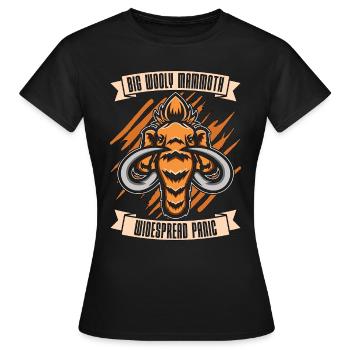 Big Wooly Mammoth Widespread Panic Primeval Times - Women's T-Shirt - black - Front - AI Model Female 172 dark (172cm)