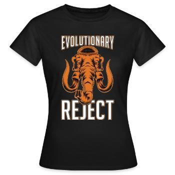 Mammouth laineux rejettent les animaux à tronc évolutif - T-shirt Femme - noir - Devant - AI Model Female 172 dark (172cm)