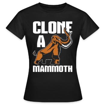 Clone de mammouth laineux : un animal à tronc de mammouth - T-shirt Femme - noir - Devant - AI Model Female 172 dark (172cm)