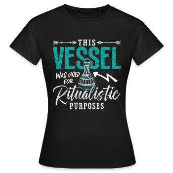 Anthropology This Vessel Was Used For Paleontology - Women's T-Shirt - black - Front - AI Model Female 172 dark (172cm)