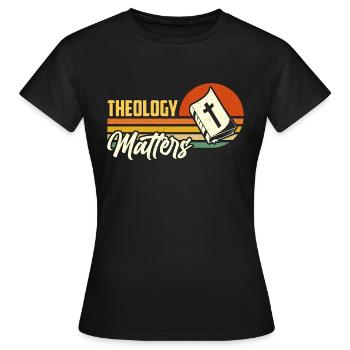 L’importance de la théologie Théologien religieux Théologien - T-shirt Femme - noir - Devant - AI Model Female 172 dark (172cm)