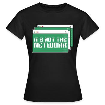 Ingénieur réseau Ce n’est pas l’ingénierie réseau - T-shirt Femme - noir - Devant - AI Model Female 172 dark (172cm)