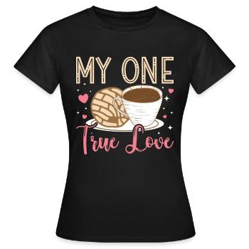 Conchas My One True Love Cuisine mexicaine Pain sucré - T-shirt Femme - noir - Devant - AI Model Female 172 dark (172cm)