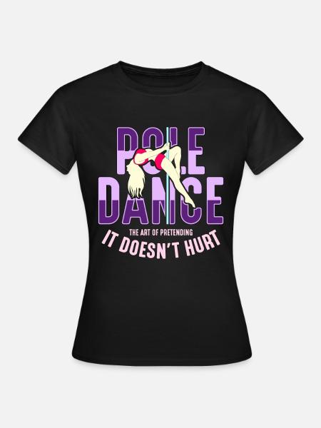 Pole Dancing Pole Dance The Art Of Pole Fitness - T-shirt dam - svart