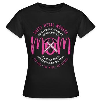 Sheet Metal Worker Mom The Idol The Fabricator - Women's T-Shirt - black - Front - AI Model Female 172 dark (172cm)