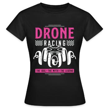 Drone Racing Lover Maman L’Idole La Machine De Course - T-shirt Femme - noir - Devant - AI Model Female 172 dark (172cm)
