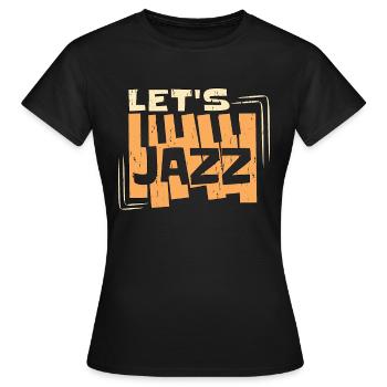 Musique Jazz Laissez-vous séduire par le saxophoniste jazz - T-shirt Femme - noir - Devant - AI Model Female 172 dark (172cm)