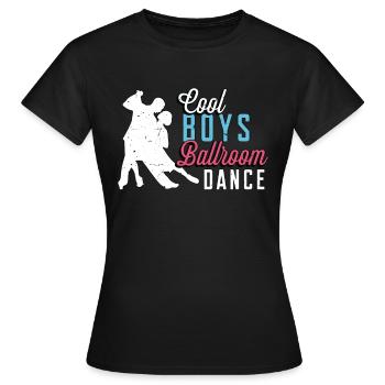 Ballroom Dance Cool Boys Ballroom Dance Dancing - Women's T-Shirt - black - Front - AI Model Female 172 dark (172cm)