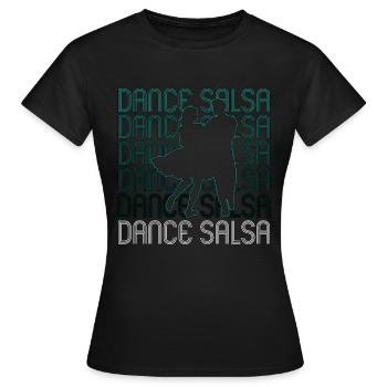 Salsa Dance Salsa Mambo Music Lover Dance Sport - Frauen T-Shirt - Schwarz - Vorne - AI Model Female 172 dark (172cm)