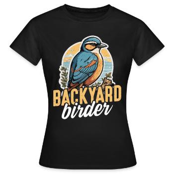 Observation des oiseaux Ornithologue ornithologue - T-shirt Femme - noir - Devant - AI Model Female 172 dark (172cm)