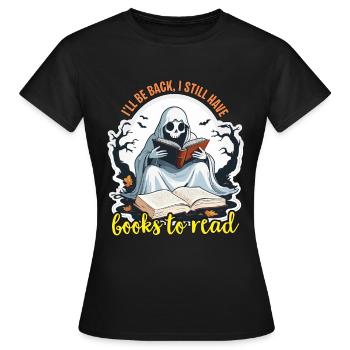 Book Editor I'll Be Back I Still Journalist Editor - Frauen T-Shirt - Schwarz - Vorne - AI Model Female 172 dark (172cm)