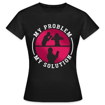Book Editor My Problem My Pictogram Mom Dad Editor - Frauen T-Shirt - Schwarz - Vorne - AI Model Female 172 dark (172cm)