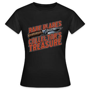 Blade Forging Rare Blades Collector's Metal Artist - Women's T-Shirt - black - Front - AI Model Female 172 dark (172cm)