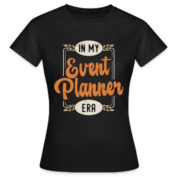 Events Coordinator In My Event Planner Organizer - Frauen T-Shirt - Schwarz - Vorne - AI Model Female 172 dark (172cm)