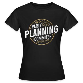 Events Coordinator Party Planning Event Manager - Frauen T-Shirt - Schwarz - Vorne - AI Model Female 172 dark (172cm)